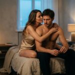 زوج در تخت با نور شمع؛ صمیمیت و تنش در رابطهٔ جنسی